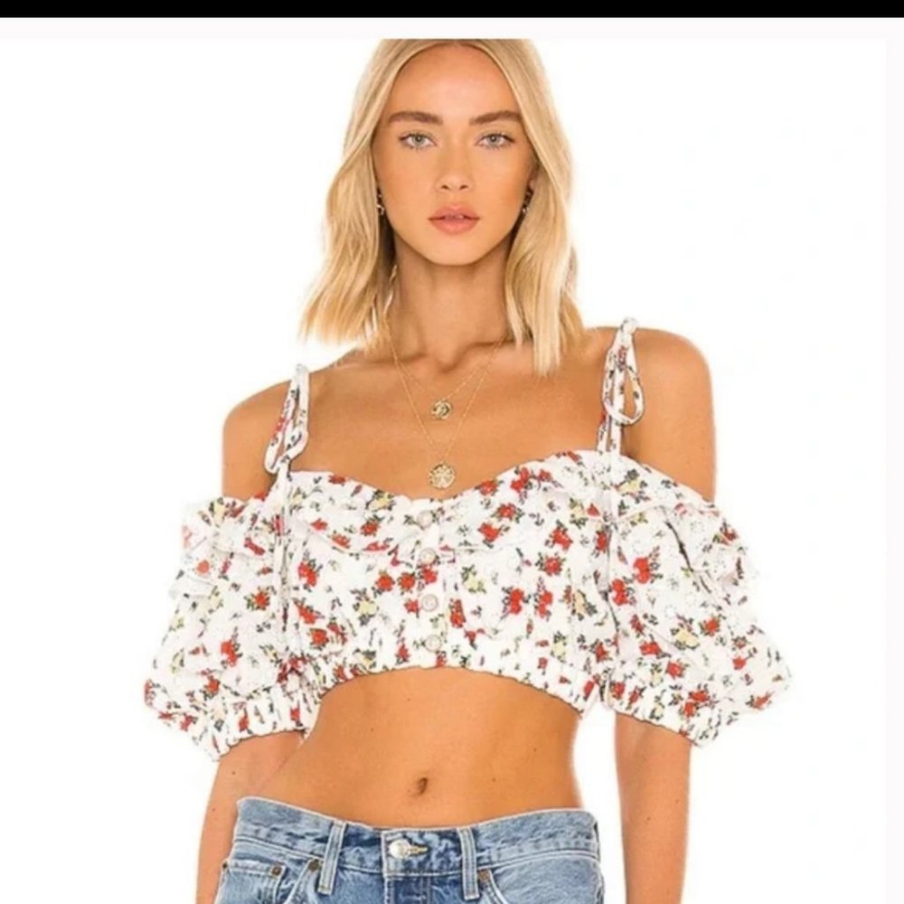 Revolve Benita top in Multi sangria Sun